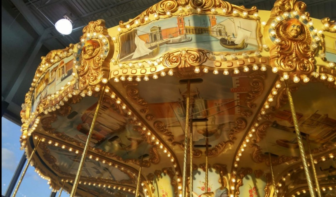 Klopfenstein Furniture Hand Painted Carousel From Argentina